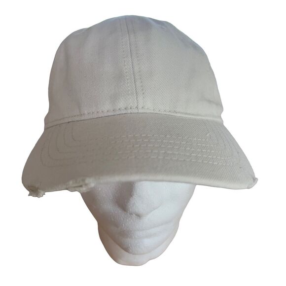 Time and Tru Hat Womens Adjustable Bleached Denim Distressed Baseball Cap NWT - Picture 8 of 9